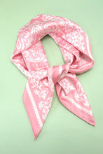 Load image into Gallery viewer, PAISLEY PINK SILKY FEEL BANDANA SCARF | 40SC629
