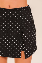 Load image into Gallery viewer, Polka Dot Front Slit Skort