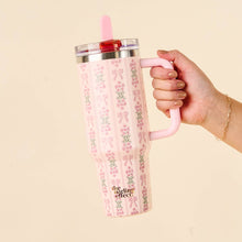 Load image into Gallery viewer, 40 oz Lifestyle Flip Straw Tumbler–Oh So Fancy Pink