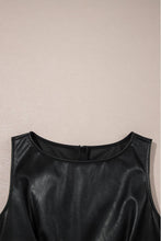 Load image into Gallery viewer, Vegan Leather Sleeveless Mini Dress