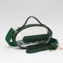 Load image into Gallery viewer, Clear Gameday Football Stitch Detail Crossbody Bag