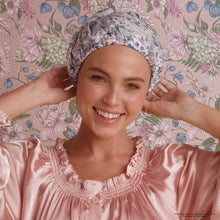 Load image into Gallery viewer, Bridgerton x Kitsch Satin-Lined Flexi Shower Cap in Wisteria