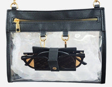 Load image into Gallery viewer, Clear Gameday Crossbody Bag With Sunglasses Holder