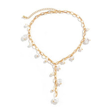 Load image into Gallery viewer, BOHO Y PEARL STATION NECKLACE