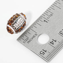 Load image into Gallery viewer, Rhinestone Embellished Football Stud Earrings
