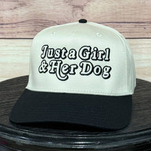 Load image into Gallery viewer, Just a Girl &amp; Her Dog | LC Elizabeth Original | Embroidered Trucker Hat