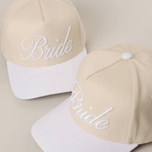 Load image into Gallery viewer, BRIDE Embroidered  Canvas Two-Tone Trucker Hat
