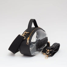 Load image into Gallery viewer, Clear Gameday Football Stitch Detail Crossbody Bag