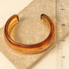 Load image into Gallery viewer, Wide Marble Resin Cuff Bracelet