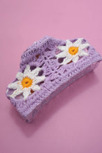 Load image into Gallery viewer, JUMBO HANDMADE CROCHET FLORAL HAIR CLAW CLIPS | 40H938
