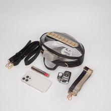 Load image into Gallery viewer, Clear Gameday Football Stitch Detail Crossbody Bag