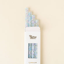 Load image into Gallery viewer, 40 oz Tumbler Straw Set-Secret Garden Blue
