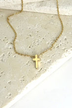 Load image into Gallery viewer, CLASSIC MINI CROSS NECKLACE