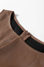 Load image into Gallery viewer, Vegan Leather Sleeveless Mini Dress