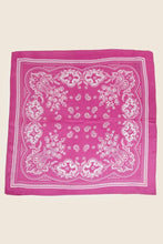 Load image into Gallery viewer, Light Paisley Design Square Bandana Scarf