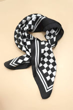 Load image into Gallery viewer, CHECKER PRINT BANDANA SCARF