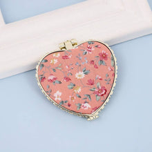 Load image into Gallery viewer, TRAVEL POCKET COMPACT HANDHELD FLORAL MIRROR | 40M103