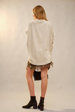 Load image into Gallery viewer, Studded High Low Oversized Tee