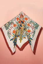 Load image into Gallery viewer, LARGE FLORAL PRINT BANDANA SCARF