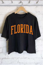 Load image into Gallery viewer, FLORIDA PUFF GRAPHIC LONG CROP TOP