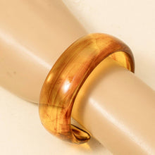 Load image into Gallery viewer, Wide Marble Resin Cuff Bracelet