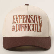 Load image into Gallery viewer, EXPENSIVE and DIFFICULT Embroidered Trucker Hat