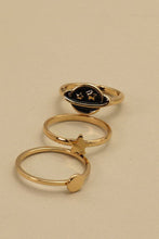 Load image into Gallery viewer, STAR MOON SPACE RING SET