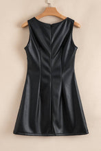 Load image into Gallery viewer, Vegan Leather Sleeveless Mini Dress