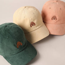 Load image into Gallery viewer, Cute Poodle Dog Embroidery Corduroy Baseball Cap