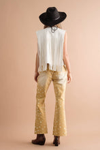 Load image into Gallery viewer, Faux Leather Fringe Braided Yoke Crop Waist Vest