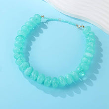 Load image into Gallery viewer, Chunky Beaded Natural Swirl Statement Necklace
