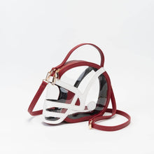 Load image into Gallery viewer, Clear Gameday Football Helmet Satchel/Crossbody Bag