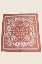 Load image into Gallery viewer, Light Paisley Design Square Bandana Scarf