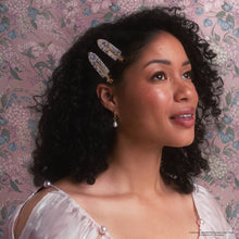 Load image into Gallery viewer, Bridgerton x Kitsch Creaseless Clips in Toile in Bloom