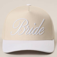Load image into Gallery viewer, BRIDE Embroidered  Canvas Two-Tone Trucker Hat
