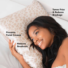 Load image into Gallery viewer, Satin Pillowcase Standard - Leopard