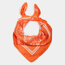 Load image into Gallery viewer, Light Paisley Design Square Bandana Scarf