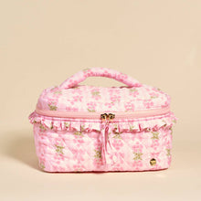 Load image into Gallery viewer, Glam &amp; Go Quilted Cosmetic Bag–Oh So Fancy Pink