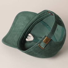 Load image into Gallery viewer, Cute Poodle Dog Embroidery Corduroy Baseball Cap