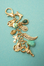 Load image into Gallery viewer, WESTERN PORCELAIN CROSS BOOT COWBOY HAT BAG CHARM | 80K010