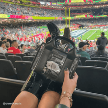 Load image into Gallery viewer, Clear Jelly Stadium Bag with Bow – Crossbody Purse