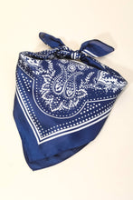 Load image into Gallery viewer, Light Paisley Design Square Bandana Scarf