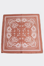 Load image into Gallery viewer, Light Paisley Design Square Bandana Scarf
