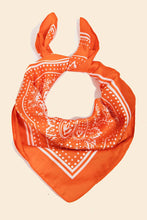 Load image into Gallery viewer, Light Paisley Design Square Bandana Scarf