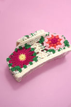 Load image into Gallery viewer, JUMBO HANDMADE CROCHET FLORAL HAIR CLAW CLIPS | 40H938