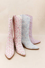 Load image into Gallery viewer, DAYLA - [Open Sizing] Chic Floral Print Western Boots 