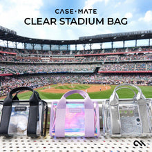 Load image into Gallery viewer, Clear Jelly Stadium Bag with Bow – Crossbody Purse