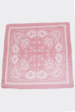 Load image into Gallery viewer, Light Paisley Design Square Bandana Scarf