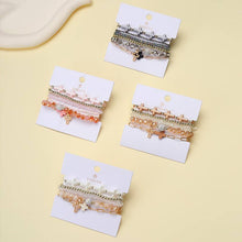 Load image into Gallery viewer, Cross Charm Mixed Beaded Bracelet Set