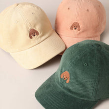 Load image into Gallery viewer, Cute Poodle Dog Embroidery Corduroy Baseball Cap